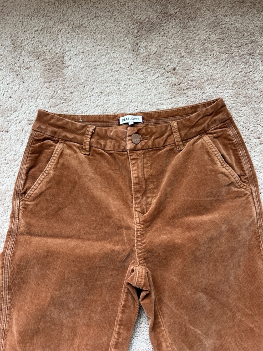 Dear John Corduroy Pants in Rust Brown - Picture 2 of 10